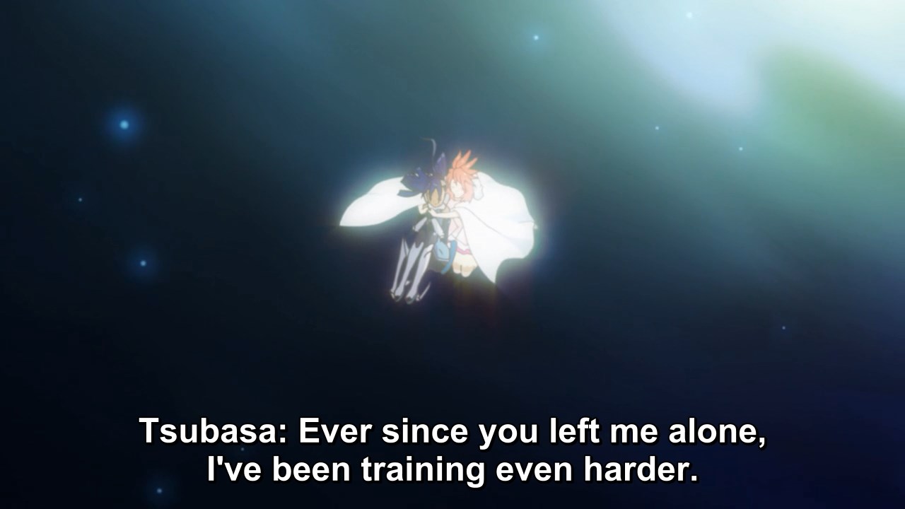 Tsubasa: Ever since you left me alone, I've been training even harder.